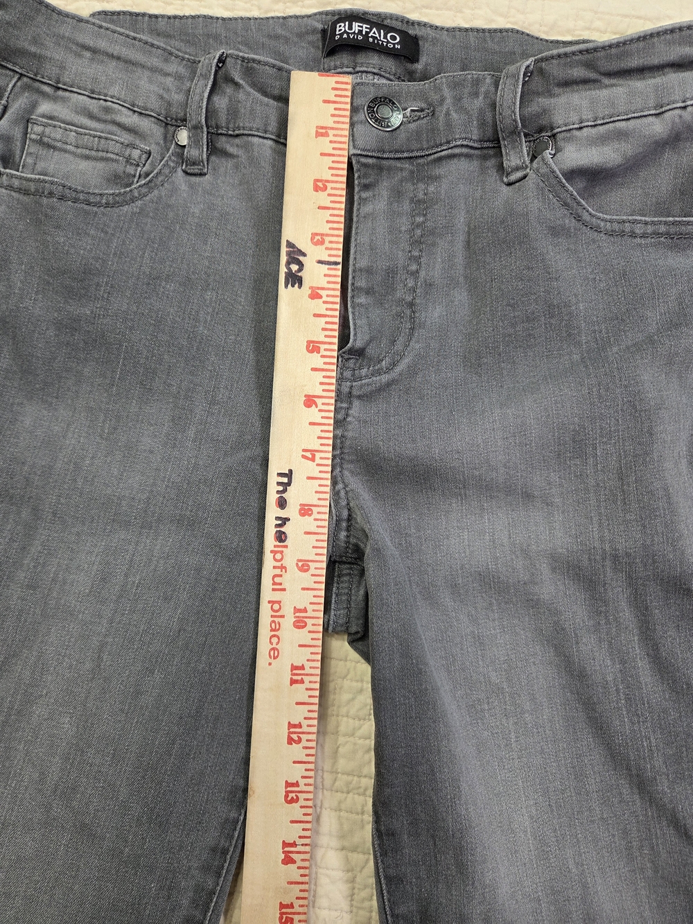 BUFFALO David Bitton Jeans Women’s 10 Gray Aubrey Mid Rise Super Soft Capri - Picture 8 of 11